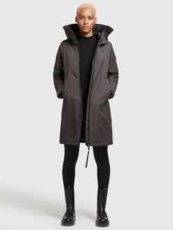 Khujo Manteaux De Mi-saison Manteau Mi-saison LISAD Femme Gris Foncé 14 Khujo Manteaux De Mi-saison Manteau Mi-saison LISAD Femme Gris Foncé -Khujo e04aadab7e40341130996e569eb05252