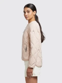 Khujo Vestes De Mi-saison Veste Mi-saison Alma Femme Rose Clair -Khujo e04eb53fcea2291bda9968bf0b04d97a