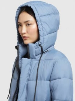Khujo Manteaux Dhiver Manteau D’hiver Julina Femme Bleu Clair -Khujo e0c3855934819179a30a6e5f6745e73b