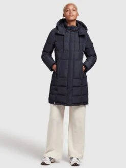 Khujo Manteaux Courts Manteau D’hiver Cups Femme Marine -Khujo e23c1cf38eb1c19e222c147134ebf58d