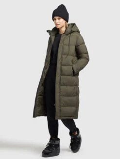 Khujo Manteaux Dhiver Manteau D’hiver Julina Femme Kaki -Khujo e7364781bb032d391f36c91cc2deb7b9