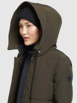 Khujo Manteaux Courts Manteau D’hiver Mats Femme Vert Foncé -Khujo e93abfbabbeec7fb9397732d6046c073