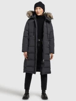 Khujo Manteaux Dhiver Manteau D’hiver LOLL Femme Anthracite -Khujo ea7201c3ae4752c1cc1567fb6f3c3f48
