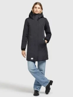 Khujo Manteaux Dhiver Manteau D’hiver Blossom Femme Noir -Khujo eea2453297e80212cbf476242d438cfd