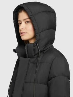 Khujo Manteaux Dhiver Manteau D’hiver Word Femme Noir -Khujo f09453150496f5a369bb16395ca26843