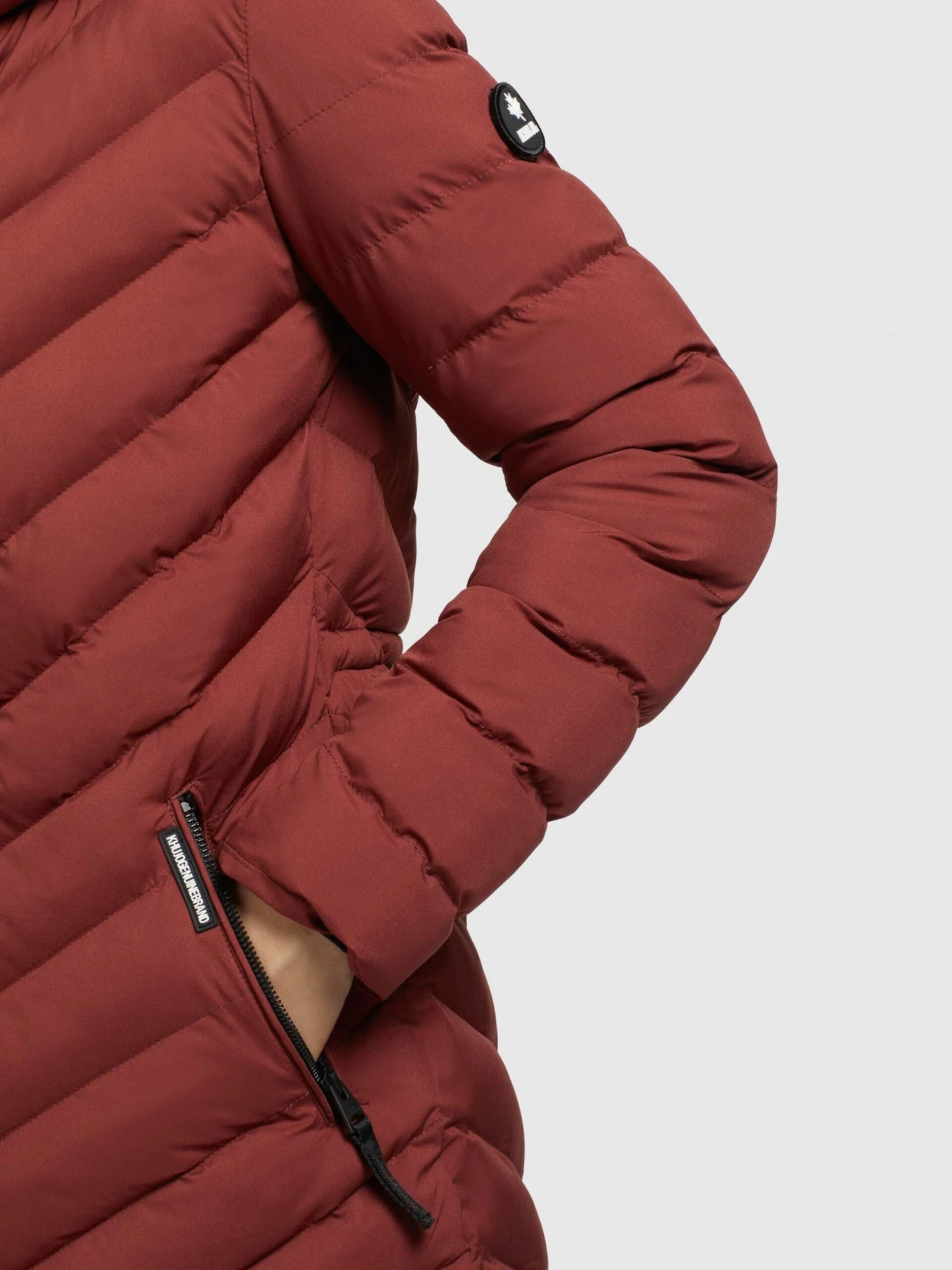 Khujo Vestes De Mi-saison Veste Mi-saison Noomi Femme Rouge Rouille 10 Khujo Vestes De Mi-saison Veste Mi-saison Noomi Femme Rouge Rouille – Image 8