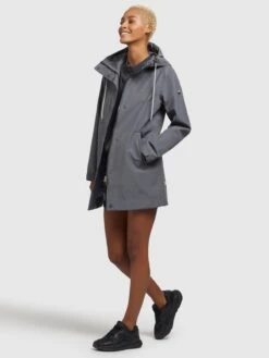 Khujo Manteaux De Mi-saison Manteau Mi-saison Artisa Femme Gris Fumé -Khujo f6e407f8821480e026a22dd957d46b14