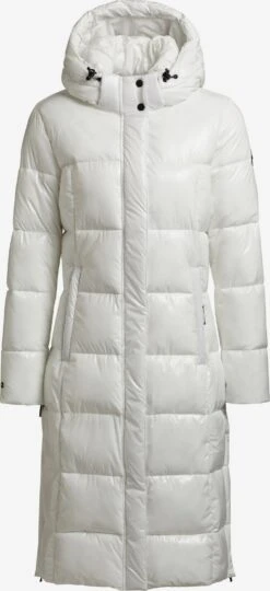 Khujo Manteaux Dhiver Manteau D’hiver Tonka Femme Blanc Cassé