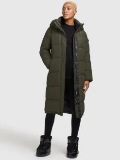 Khujo Manteaux Dhiver Manteau D’hiver Tione Femme Vert Foncé -Khujo f88d5c4c3518b8a8fb1a1631d48ebe80