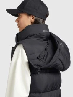 Khujo Vestes Sans Manches Gilet Magneta Femme Noir -Khujo f938d782d1cca5011efc5bd3e3113cd5